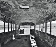 bus utah black and white paint