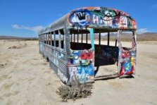 bus utah graffiti street photography desert