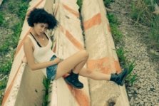 Katherine Harrington white tank